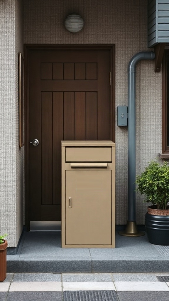 宅配ボックスと玄関動線のイメージ