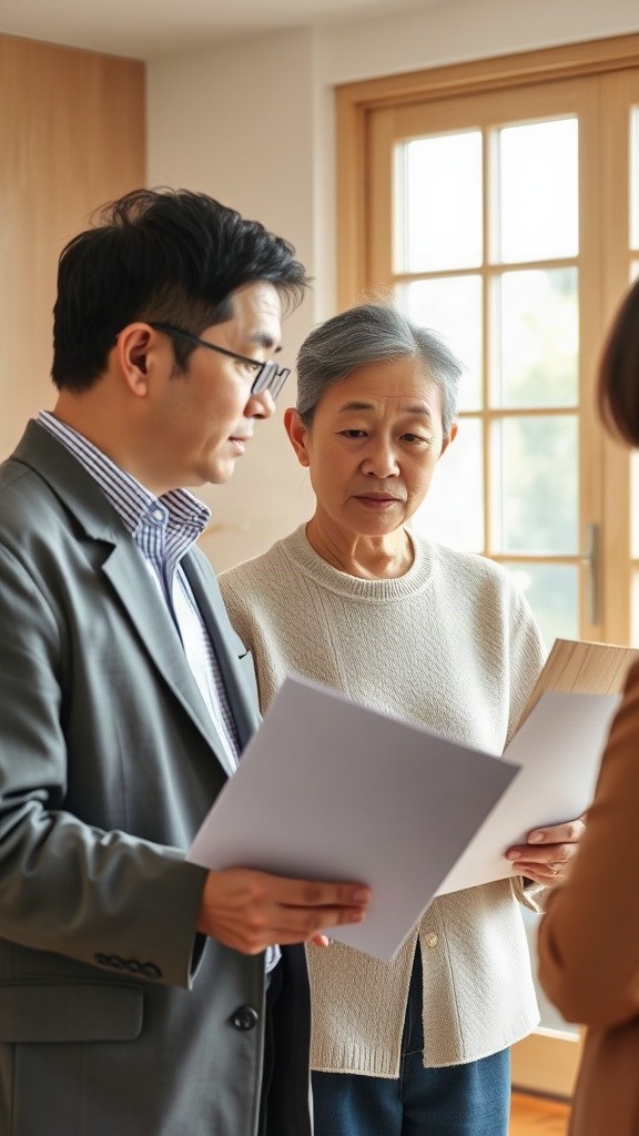 工事範囲と費用資料を確認するイメージ（説明用のイメージ）