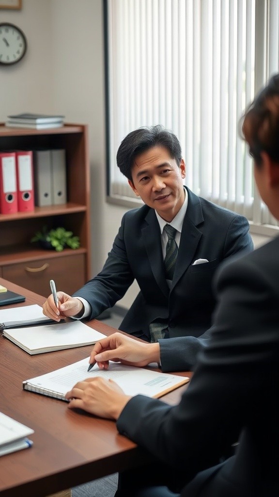 今後の連絡方法を相談するイメージ