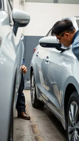 車のサイドステップの傷修理費用の確認イメージ